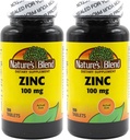 Gluconate de zinc 100 mg, 100 comprimés (paquet de 2)