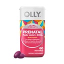 OLLY Ultra Strength Prénatal Multivitamine Softgels, soutient la croissance saine, le développement du cerveau, le fer, l'acide folique, DHA, vitamines C, E, 30 jours d'approvisionnement-60 Compte