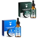 Huile de croissance de barbe de bois de santal avec concentration 2X Biotine pour les hommes et l'huile de croissance de barbe de bois de cèdre avec concentration 2X Biotine pour les hommes, ingrédients naturels et épaississements