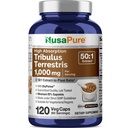 NusaPure Tribulus Terrestris 50:1 Extrait, 1000 mg Équivalent à 50 000mg.
