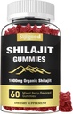 Gummies Shilajit avec supplément de 85+ Trace Minerals, Shilajit pour les hommes et les femmes - 60 Gummies mixtes au Berry