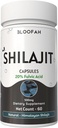 Shilajit Kapseln 500mg | 20% Extrakt Pulver | Gesäuerte Asphalt Ergänzung hochauflösenden Extrakt | Non-GMO, Glutenfreie | Premium-Qualität (60 Zähler (Pack von 1))