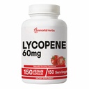 Supplément lycopène pour hommes 60mg, 150 Capsules, Poudre d'extrait de tomate naturelle pour la peau, le coeur et le soutien immunitaire, 100% complexe lycopène Veg, Supplément caroténoïde sans OGM et sans gluten
