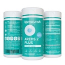 UpNourish AREDS 2 Plus supplément vitamine oculaire, formule sans zinc AREDS 2 avec lutéine, zéaxanthine, safran, astaxanthine et DHA - 120 softgels