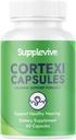 Formule de support auditif Cortexi - Soulagement de l'acouphène pour les oreilles sifflantes, supplément d'acouphène et vitamines auditives pour aider le silence Le bruit, en toute sécurité et naturellement, 60 capsules (1)