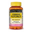 Mason Natural Ferrous Gluconate - Unterstützt Rote Blutzellen-Formation, Sanft auf Stomach Eisen-Ergänzung, 100 Tabletten
