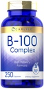 Carlyle B-100 Vitamine complexe de 250 gélules, supplément sans gluten