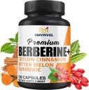 Supplément Berberine HCl, Ceylan Cinnamon et Turmeric Capsules, Green Tea et Bitter Melon Capsules - 120 Capsules pour 2 mois d'approvisionnement