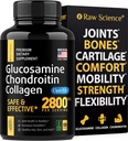 Glucosamin Chondroitin MSM Kapseln - Joint Support Supplement für Erwachsene, 2800 mg Triple Strength Vitamins: Glucosamine HCL, Chondroitin Sulfat mit OptiMSM - Reduces Joint Discomfort, 120 Kapseln