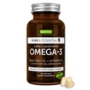 Igennus Advanced rTG Omega-3 IFOS Certified Wild Fish Oil & Vitamin D3, 1-a-Day, Fatty Acids EPA & DHA, Fast-Acting Triglycerid Form, Ultra Pure & Non-GMO, 60 Softgels