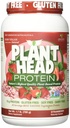 Genceutic Naturals Plant Head Protein Natürlich aromatisiert Best Verkostung Erdbeere Raw Vegan Vegetarische Protein Nahrungsergänzung Gluten Soy Dairy GMO Free – 30 Servierungen (1.8 Pfund)