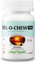 Maxi Health Melatonin 1mg Chewable - Aide au sommeil Melatonin pour encourager le sommeil naturel – Supplément de formation non-Habit avec Enzymax pour le support à action rapide Kosher (100 unités, 2-pack)