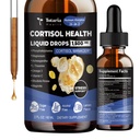 Totaria cortisol Supplément gouttes liquides Hormone Balance pour les femmes Hommes avec complexe de magnésium,Ashwagandha,Rhodiola Rosea,L Theanine,Phosphatidylserine Suppléments Mood, Focus, Sleep Support 2 FL.OZ
