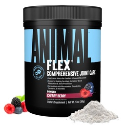 Animal Flex Powder - Joint Support Supplement für Schmerzlinderung, Reparatur und Wiederherstellung von Muskeln mit Kurkuma, Glucosamin, Chondroitin, MSM, Collagen und Boswellia, Great Tasting Cherry Flavor, 30 Scoops