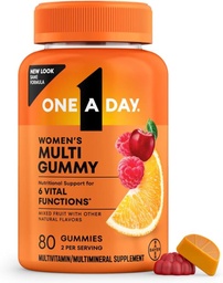Ein Tag Frauen Multivitamin Gummy - Gummy Vitamine für Frauen mit Biotin, Zink, Folsäure, Iodin Vitamin Gummies, Kaubares Multivitamin, 80 Count (Packaging Mai Vary)