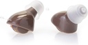 Aide à l'audition avec/boîte de transport rechargeable et conseils supplémentaires d'oreille (Brown)