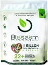 Blossom SuperGreens Probiotiques – Enzymes digestifs avec pré/probiotiques pour le soulagement des ballonnements – 30+ SuperGreens & SuperReds pour stimuler l'énergie – Organique, sans gluten, sans fibre, 0g de sucre (Lemon Citrus)