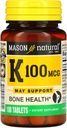 MASON NATUREL Vitamine K, 100 mcg, 100 comprimés