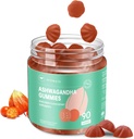 AFXMATE Ashwagandha Gummies pour femmes sans sucre, supplément Ashwagandha Gummy avec Magnésium Vegan (90 comtes)