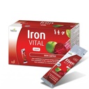Hübner Iron Vital Liquid Iron Supply Plus Vitamin C, Nahrungsergänzung für Erwachsene und Kinder, Vegan und Gluten-frei, Obst Geschmack, Box von 20 Packungen, 10 ml