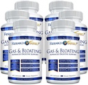 Recherche sur le gaz vérifié et le ballonnement - Détendez les muscles intestinaux, éliminez le gaz accumulé - Poudre d'artichaut, gingembre, poudre de feuille de menthe poivrée - 360 capsules - végétalien