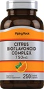Piping Rock Citrus Bioflavonoids Complex | 750 mg | 250 Caplets | Non-GMO, Glutenfreie Ergänzung