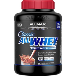 ALLMAX Classic AllWhey Whey Protein Powder, Chocolate, 5 lbs – 30g Protein per Scoop, Gluten Free, Low Sugar, High Protein, Supports Muscle Recovery, Lean Muscle & Post Workout, for Men & Women