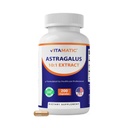 Capsules Vitamatic Astragalus 200 gélules - 10:1 Extrait d'Astragalus 500mg - Non-OGM, sans gluten