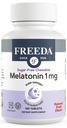 FREEDA Melatonin 1 mg Comprimés à croquer sans sucre – Aide naturelle au sommeil pour les adultes et les enfants de 3 ans et plus – Non-Habit formant, végétalien, sans gluten, casher – Fabriqué aux États-Unis (180 comte)