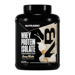 NutraBio 100% Whey Protein Isolate Protein Powder, 25g Protein mit vollständigem Aminosäureprofil, Non-GMO, Soy & Glutenfrei, Low Carb, Low Calorie Whey Protein Powder, Alpine Vanilla, 5 Lbs