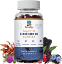 Schwarzes Seed Öl Gummi, Schwarzes Seed Öl, Meer Moos, Ashwagandha, Elderberry, Turmeric, Vitamin C, D, Zink, Beet Root Powder, Support Immunsystem, Leber ,Cardiovascular Health, Radiant Hair& Skin