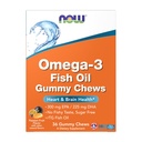 Jetzt Ergänzungen, Omega-3 Fisch Öl Gummy Chews, Leidenschaft Obst Geschmack, 36 Gummy Chews