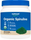 Nutricost poudre de spiruline biologique 454 Grams, 1LB - spiruline biologique pure et certifiée