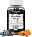 WXW Pure Himalayan Shilajit Gummies | Fulvic Acid & 85+ Trace Minerals | Ashwagandha, Gokshura | Kein hinzugefügter Zucker | für Männer, Frauen | Non-GMO | Lab getestet | 100% natürlich | Enhance Immunität 60 Gummy