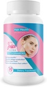 Pilules ultra anti-âge du jus de cheveux - Phytocéramides 350mg - Adoucir les cheveux et la peau avec cette pilule anti-vieillissement spécialement formulée faite avec la vitamine A, la vitamine C, la vitamine D, la vitamine E et les phytocéramides