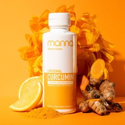 Vitamines de manna Evolved Liposomal Liquid Curcumin for Advanced Absorption Meilleur supplément curcuma pour le soutien quotidien de la santé articulaire et immunitaire - Vegan, non-OGM, 95% Curcuminoides (1 Pack)