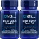 Prolongation de la durée de vie Huile de graines de cumin noir, 60 softgels (paquet de 2)