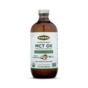 Flora Health MCT Oil Organic Energy Boost, C8 Caprylic & C10 Capric Acides, Keto, Kosher, Non-OGM Vérifié, 100% de noix de coco d'origine éthique et durable, 17 Fl Oz liquide, bouteille de verre