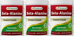 Meilleures naturelles Beta Alanine poudre pure 1 livre (1 LB (paquet de 3))