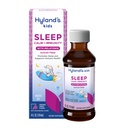 Les enfants de Hyland dorment calme et immunitaire avec la mélatonine, sans sucre aide au sommeil liquide avec le magnésium, la vitamine D, le zinc et la mûre aînée, favorise le sommeil et soutient la santé immunitaire, les 2 ans et plus, le parfum de raisin, 4 Fl. Oz.