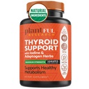 Support Thyroïde pour les femmes et complément d'iode, complexe de thyroïde d'absorption améliorée pour l'énergie, le métabolisme, la formule de concentration, la relaxation avec Ashwagandha, L-Tyrosine et Adaptogènes non-OGM