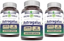 Formules étonnantes Astragalus 2000 mg par supplément de gélules de portions