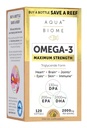 Enzymedica Aqua Biome Huile de poisson, résistance maximale, 120 Nombre