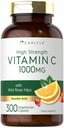 Carlyle Vitamin C 1000mg | 300 Vegetarische Caplets | Ascorbinsäure mit Wild Rose HIPS | Hohe Festigkeit Formel | Non-GMO und glutenfreie Ergänzung