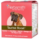 Herbsmith Taurine Boost - Aide cardiaque et cardiaque pour les chiens et les chats - Supplément Taurine pour la santé cardiaque des chiens et des chats – avec CoQ10, Taurine et L-Carnitine pour les chiens - 75g