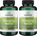 Swanson Stinging Nettles - Supplément à base de plantes Prostate Health & Urinary Tract Support - Formule naturelle pour la santé respiratoire et l'équilibre des fluides - (120 capsules) (2 pack)