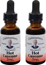 Christopher's Original Formeln Hot Cayenne Extract, 1 fl oz - Natürliche Kräuterergänzung - Paket von 2