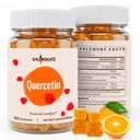 Quercetin 500mg Gummies pour les enfants – avec Bromelain, Vitamine C & D3, Bouilloire et réglisse, Balance saisonnière et défense du corps, Vegan, 120 Gummies
