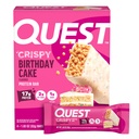 Quest Nutrition Crispy Birthday Cake Protein Bar, 17g Protein, 1g Zucker, 2g Net Carbs, Gluten Free Protein Snack, Keto Friendly, 4 Count