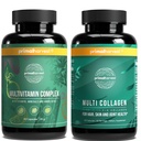 Primal Harvest Primal Mind Fuel & Multivitamin Supplements for Women and Men Multi Vitamin Capsules and Mind Fuel Pills Bundle